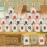 Este juego de Tripeaks tiene como fondo el Antiguo Egipto