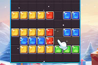 Block Puzzle Frozen Jewels es un juego de rompecabezas temático navideño