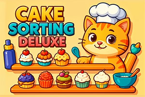 Cake Sorting Deluxe es un juego de rompecabezas divertido y relajante que pondrá a prueba tus habilidades para ordenar pasteles