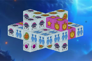 Conecta cubos iguales en un desafío de rompecabezas 3D