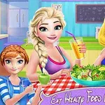 Elsa, Rapunzel y Anna comenzarán a preparar algo para comer