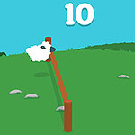 Mueve la valla de un lado a otro para que las ovejas salten