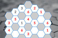 HexNum es un juego de Sudoku circular con números del 1 al 6