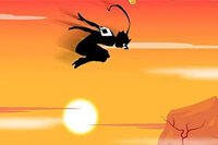 Disfruta de un juego arcade de carrera con estilo de sombras lleno de acción