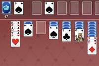 Juego Klondike con dos mazos de cartas