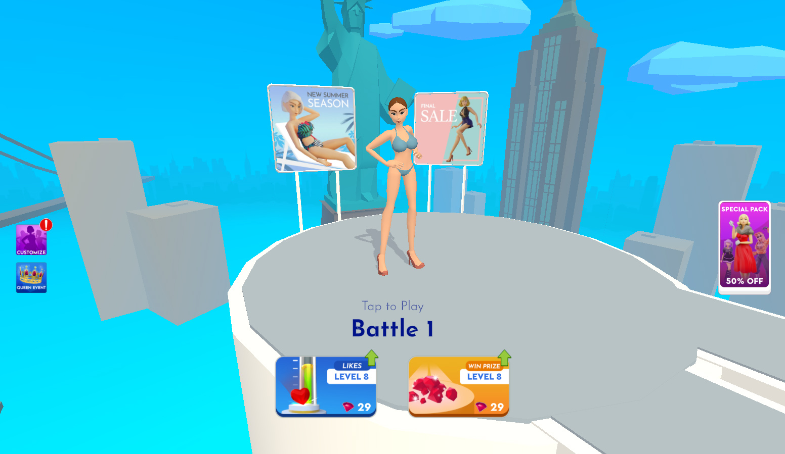 Fashion Battle 🕹️ Juega gratis en Play123