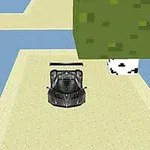 ¿Estás listo para pasar los niveles en el mundo de los bloques con un legendario auto súper rápido?