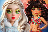 Viste a princesas para vacaciones de invierno
