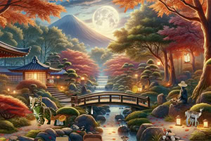 Explora un tranquilo jardín japonés y encuentra cada secreto oculto