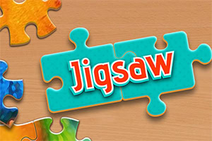 Piezas de un rompecabezas de colores encajadas mostrando la palabra Jigsaw