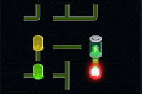 ¡Enciende las bombillas conectando rápido todos los cables a la fuente de