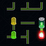 ¡Enciende las bombillas conectando rápido todos los cables a la fuente de energía!