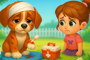 ¡Rescata y cuida a un perrito perdido!