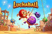 Juega a un juego de física sin fin con Luchaballs rodantes y máscaras coloridas