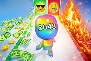 Corre, une y conviértete en un héroe numérico gigante en Man Runner 2048