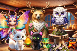 Toca criaturas mágicas en un mundo de fantasía!