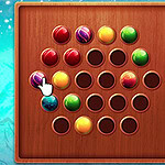 Mueve las bolas con estrategia para dejar solo una!