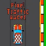 Avanza más y más lejos esquivando coches en Pixel Traffic Racer