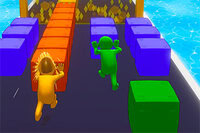 El juego Push the Color presenta cuadrados coloridos, obstáculos y puertas de