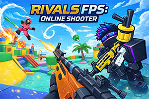 Rivals FPS: Online Shooter es un juego de disparos rápido y de bloques con batallas online