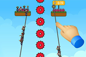 Rope Rescue es un juego de rompecabezas con controles simples pero un desafío sorprendente