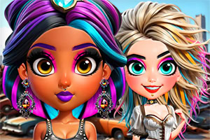 ¡Dos chicas valientes desafían las aburridas tradiciones y crean su propio estilo inspirado en el punk-rock!