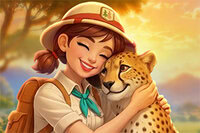 Disfruta de una soleada aventura safari mahjong