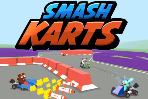 Un juego de batalla de karts IO multijugador 3D