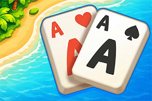 Juega a Solitaire TriPeaks Escapes, un juego de cartas relajante con cálidas vibraciones de verano