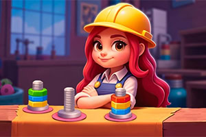 ¡Prepárate para clasificar todas las distintas tuercas en este juego de combinación!