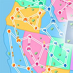 ¡Construye, conecta y conquista en State Connect, el rompecabezas definitivo de gestión de carreteras!