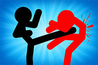 Lucha contra oleadas de stickmen enemigos