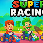 ¡Compite para conseguir la mayor puntuación en cuatro circuitos conectados con tus personajes favoritos!