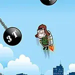 Tienes que probar tu jetpack casero en este divertido juego de plataformas