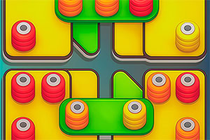 Thread Match es un divertido juego de puzzle con 100 desafiantes niveles para resolver