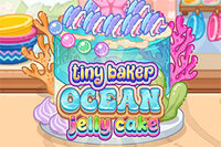 Haz una dulce tarta de gelatina del océano