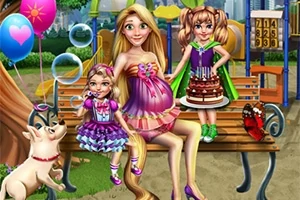 Ayuda a Rachel a preparar una hermosa sorpresa para sus dos hermosas hijas en su cumpleaños