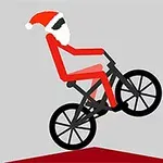 Conduce una bicicleta vestido como Santa Claus y consigue superar cada uno de los escenarios