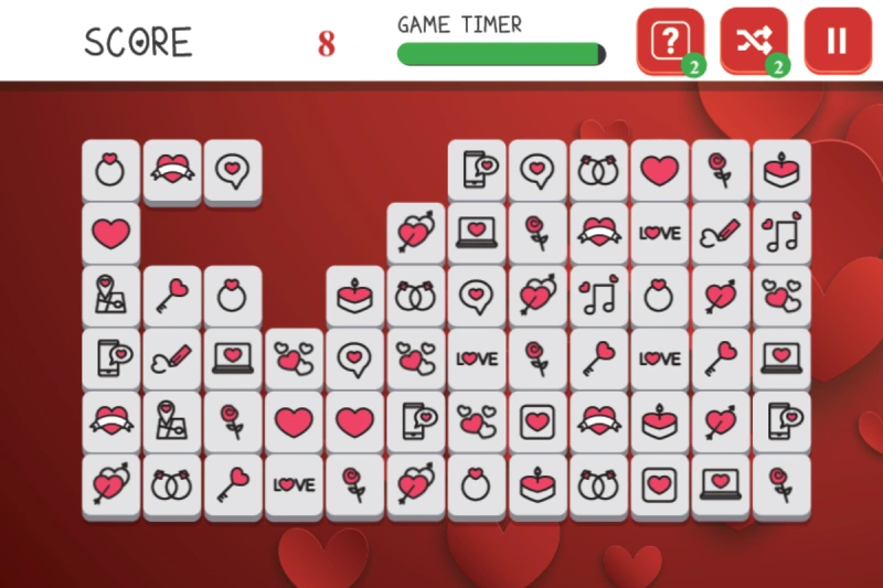 Reseña 2097 - Valentine's Mahjong